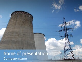 Environmental Voltage Nuclear PowerPoint Template