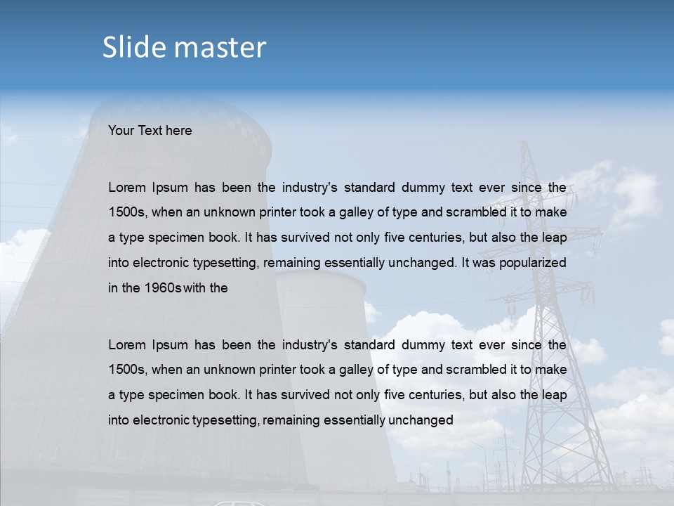 Environmental Voltage Nuclear PowerPoint Template
