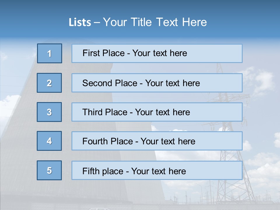 Environmental Voltage Nuclear PowerPoint Template
