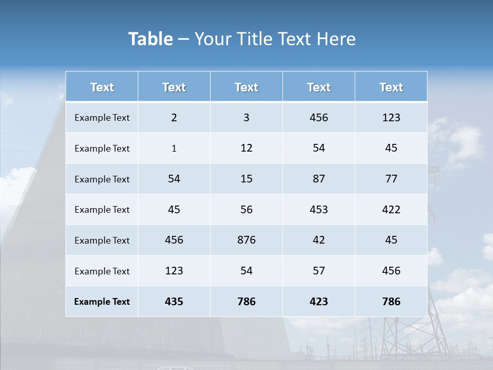 Environmental Voltage Nuclear PowerPoint Template