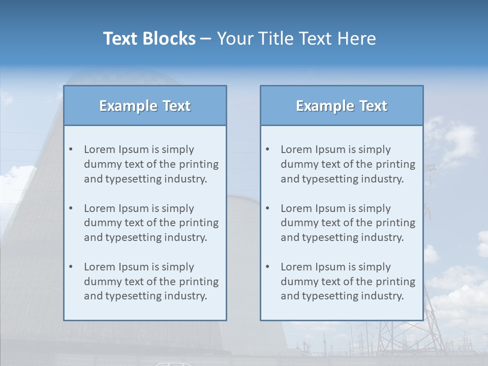 Environmental Voltage Nuclear PowerPoint Template