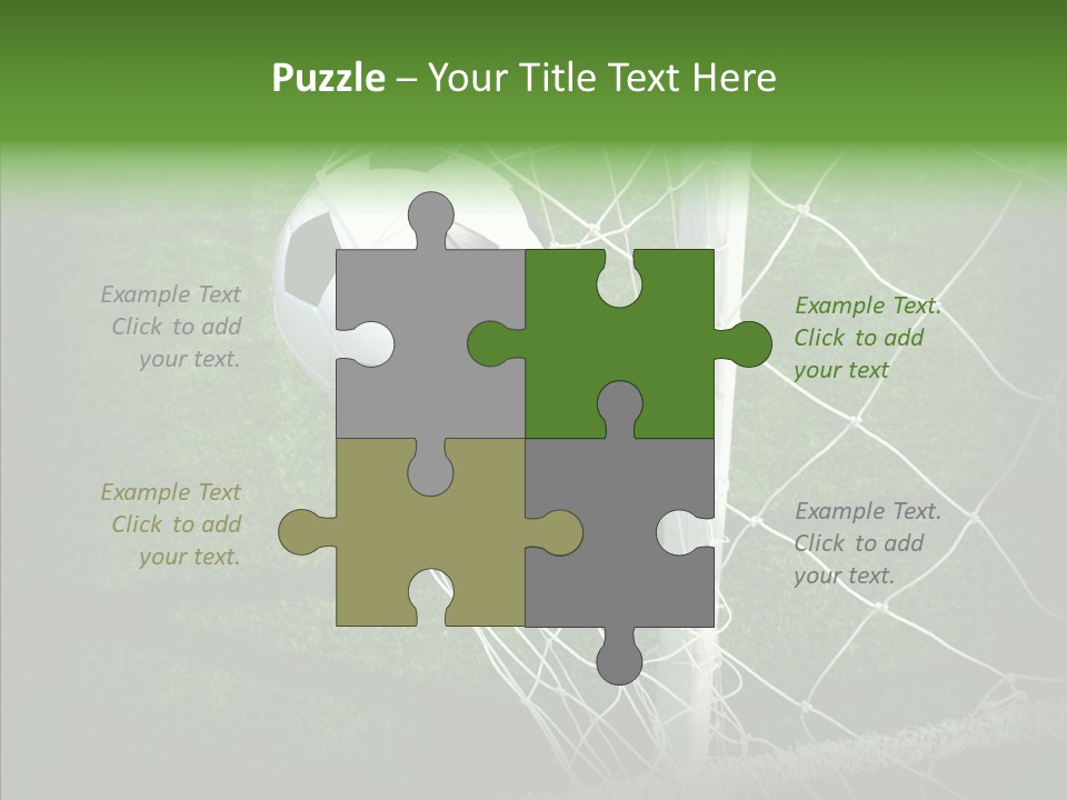 Ball Meadow Goal PowerPoint Template