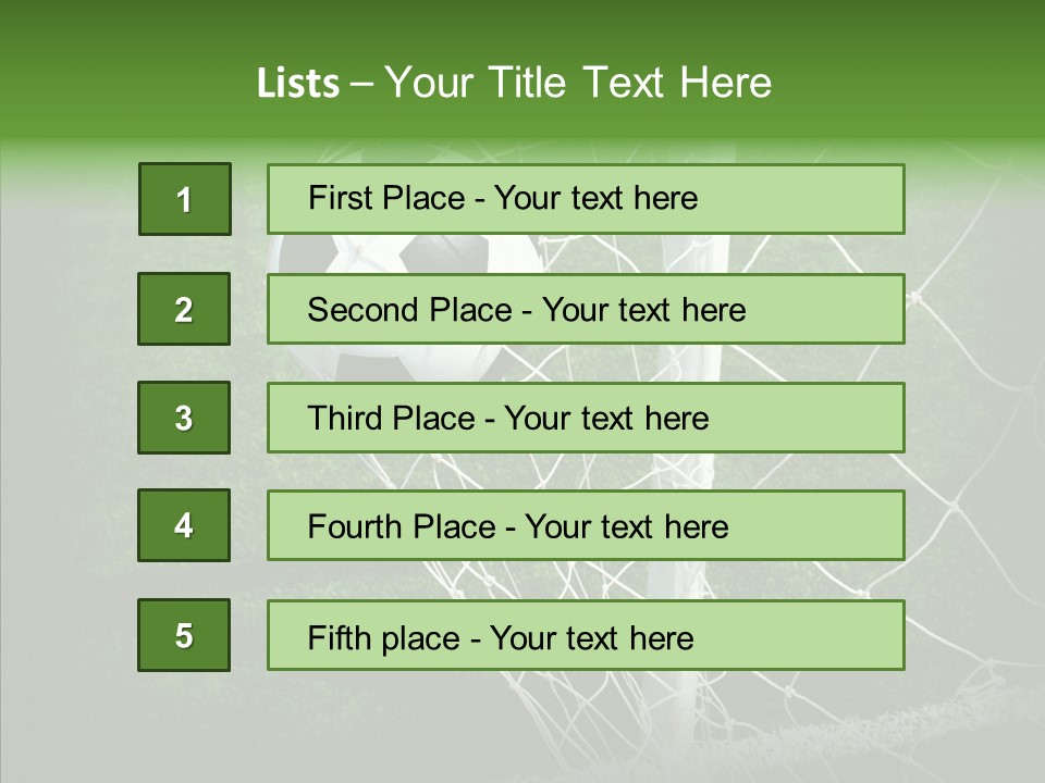 Ball Meadow Goal PowerPoint Template