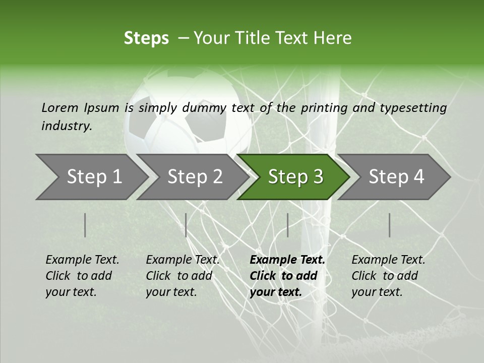 Ball Meadow Goal PowerPoint Template