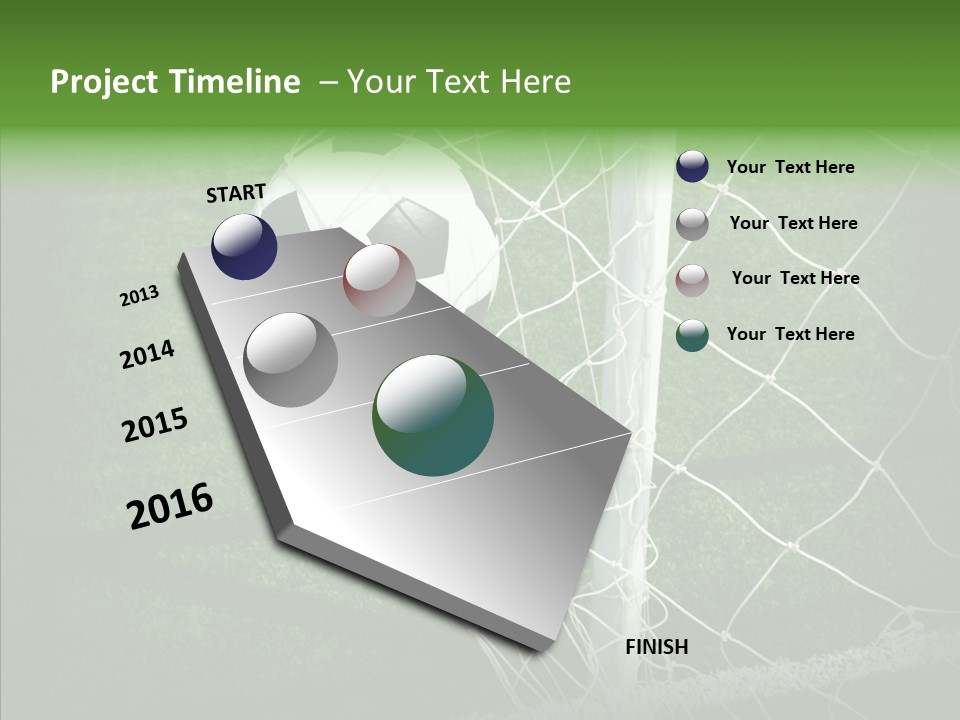 Ball Meadow Goal PowerPoint Template