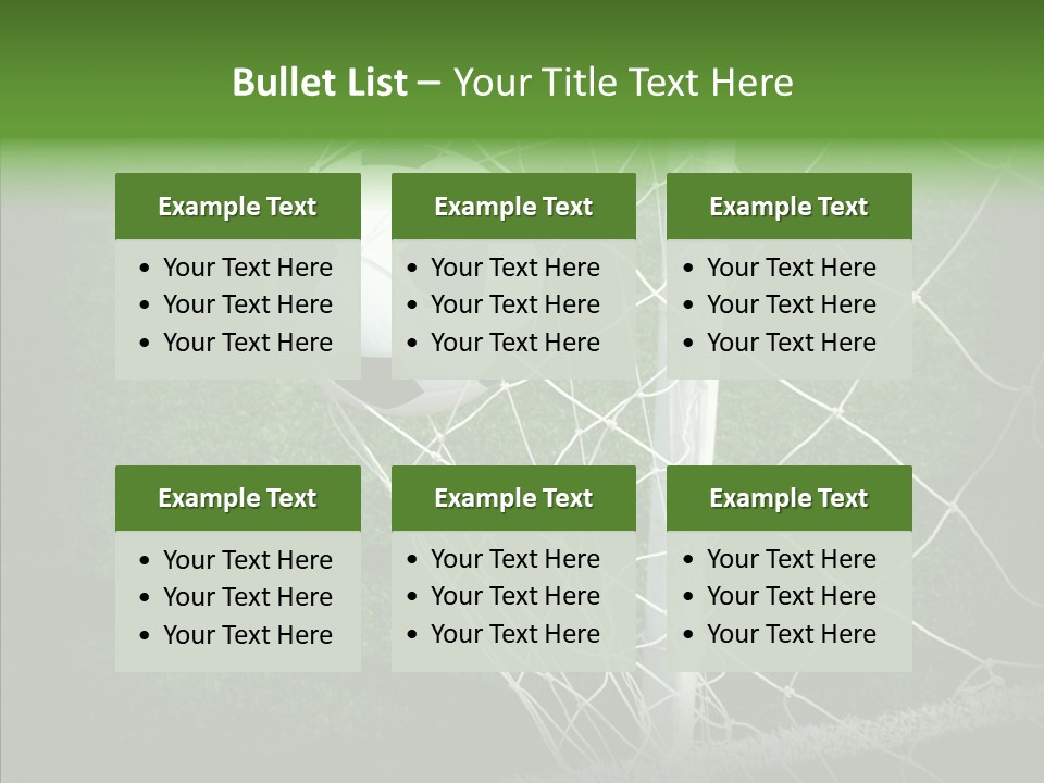 Ball Meadow Goal PowerPoint Template