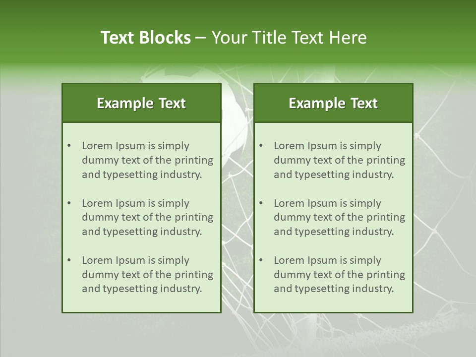 Ball Meadow Goal PowerPoint Template
