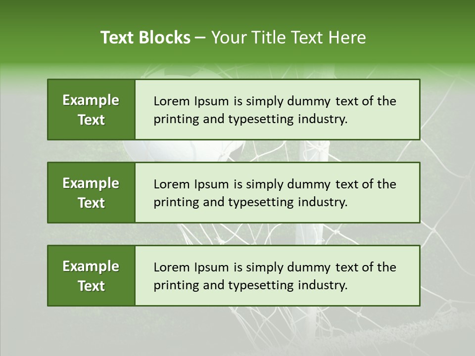 Ball Meadow Goal PowerPoint Template