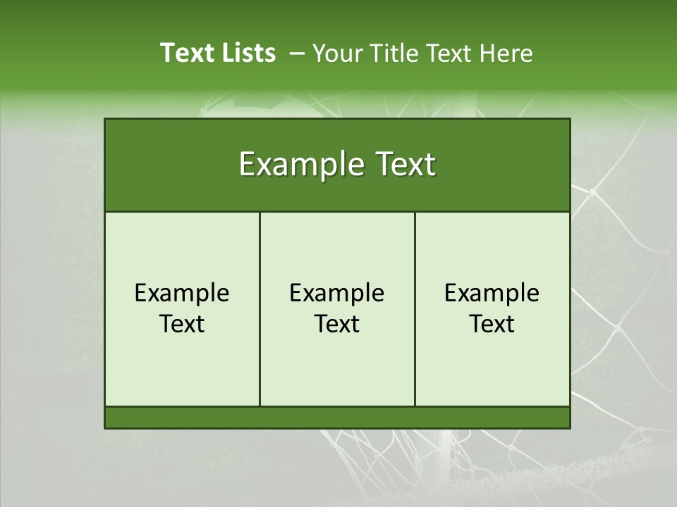 Ball Meadow Goal PowerPoint Template