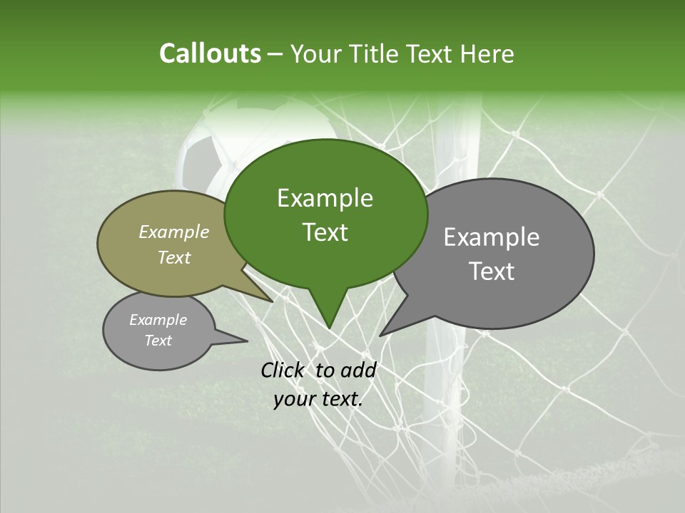 Ball Meadow Goal PowerPoint Template