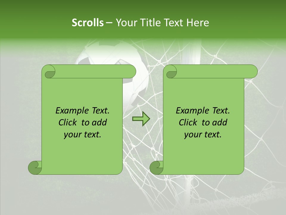 Ball Meadow Goal PowerPoint Template