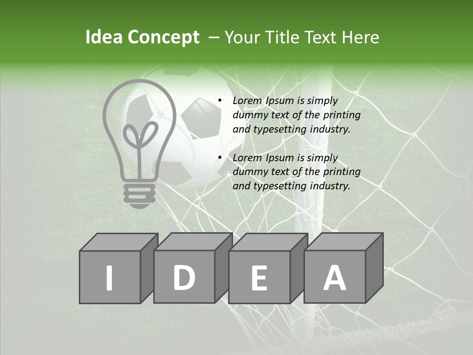 Ball Meadow Goal PowerPoint Template