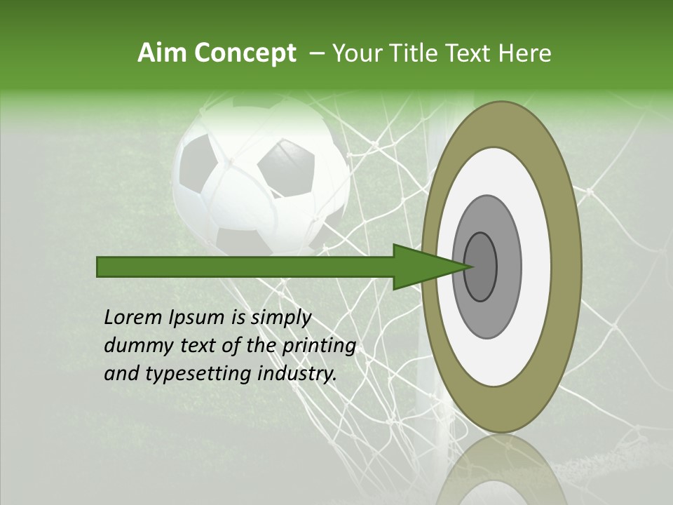 Ball Meadow Goal PowerPoint Template