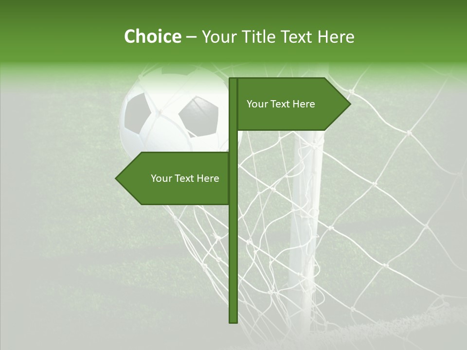 Ball Meadow Goal PowerPoint Template