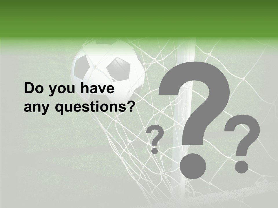 Ball Meadow Goal PowerPoint Template