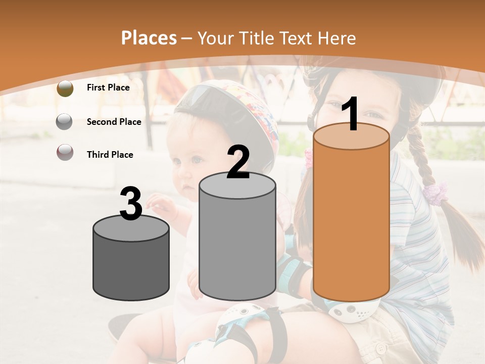 Fitness Cute Teenager PowerPoint Template