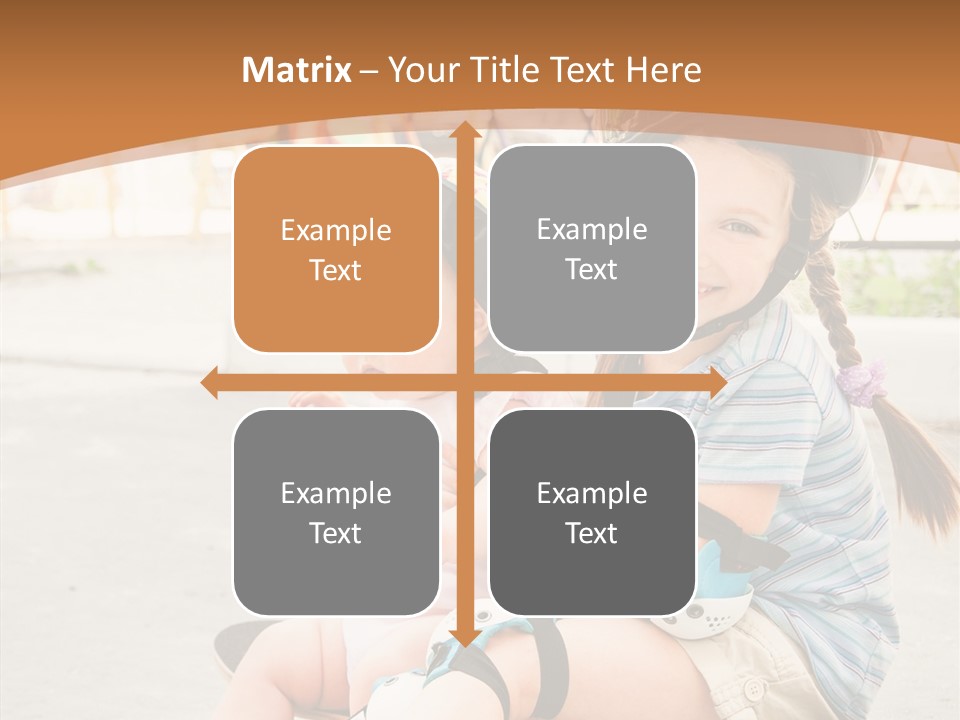 Fitness Cute Teenager PowerPoint Template