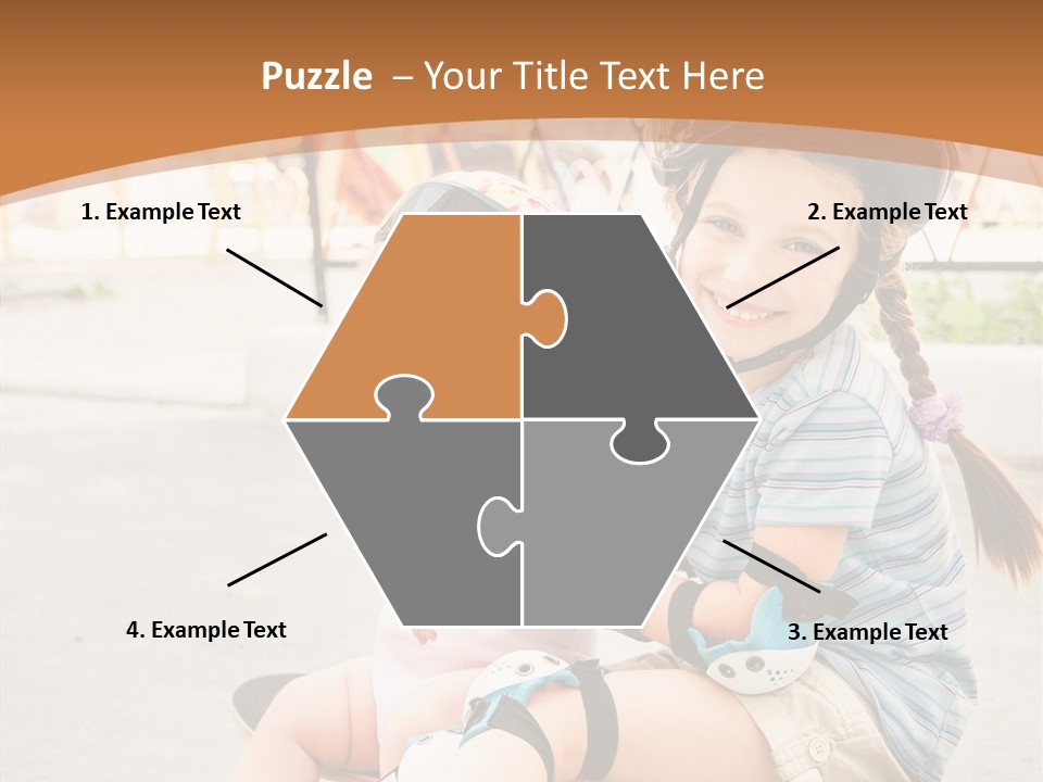 Fitness Cute Teenager PowerPoint Template