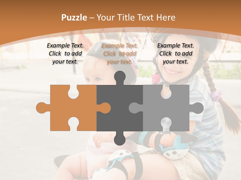 Fitness Cute Teenager PowerPoint Template