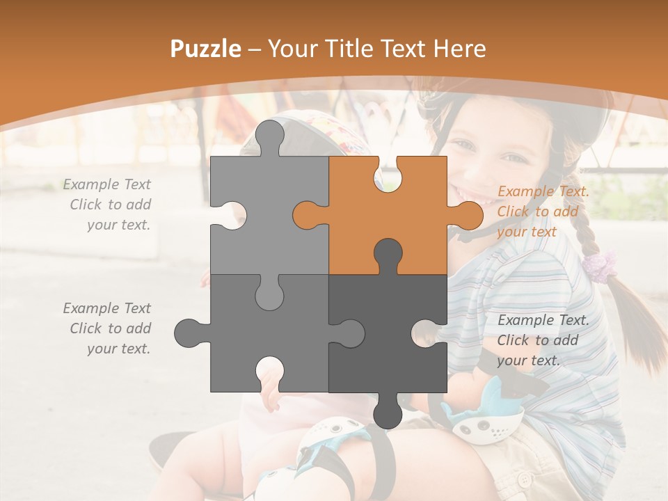 Fitness Cute Teenager PowerPoint Template