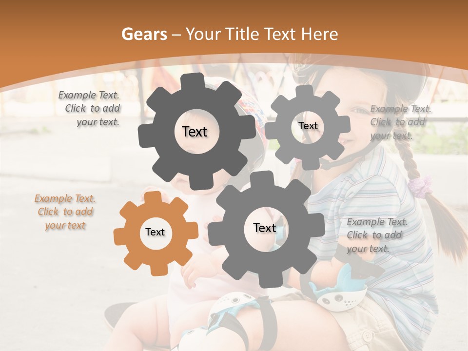 Fitness Cute Teenager PowerPoint Template