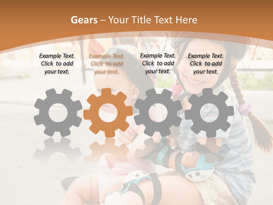 Fitness Cute Teenager PowerPoint Template