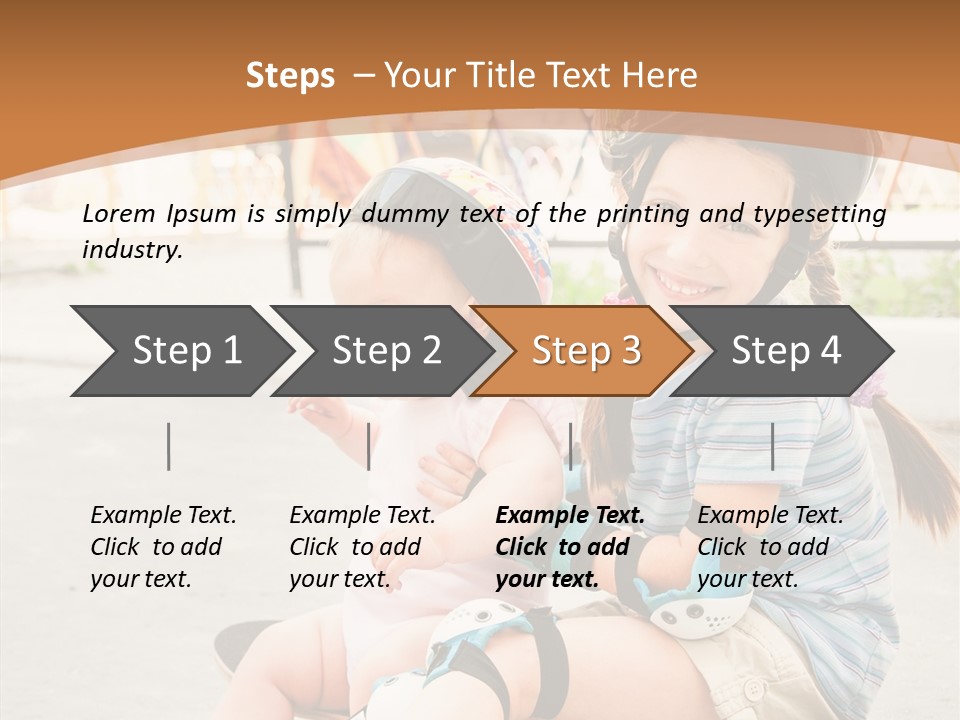 Fitness Cute Teenager PowerPoint Template