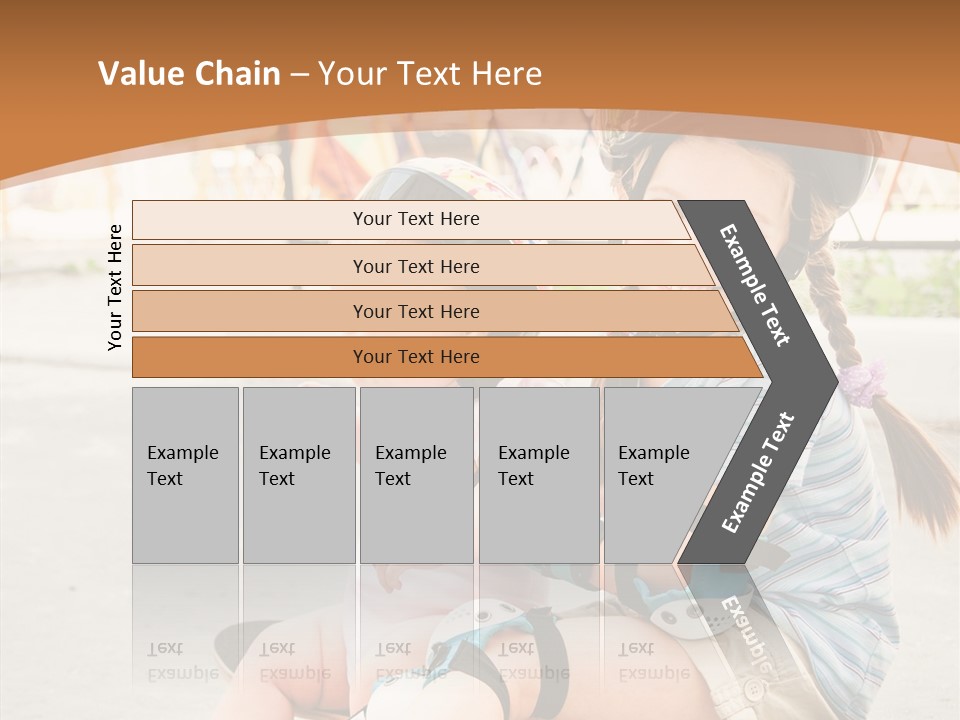 Fitness Cute Teenager PowerPoint Template