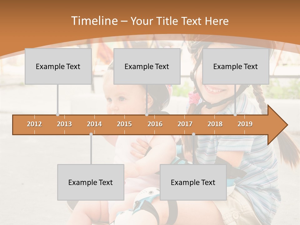 Fitness Cute Teenager PowerPoint Template