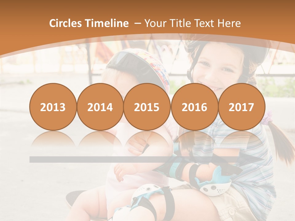 Fitness Cute Teenager PowerPoint Template