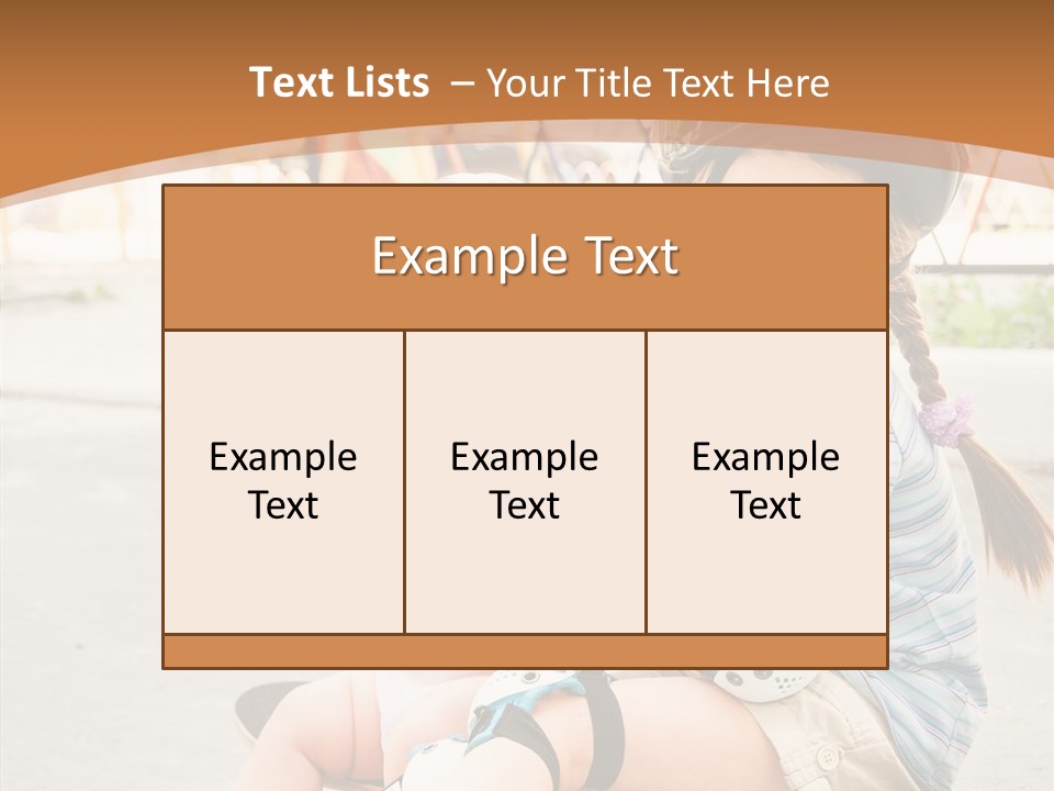 Fitness Cute Teenager PowerPoint Template
