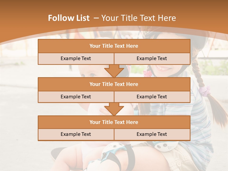 Fitness Cute Teenager PowerPoint Template