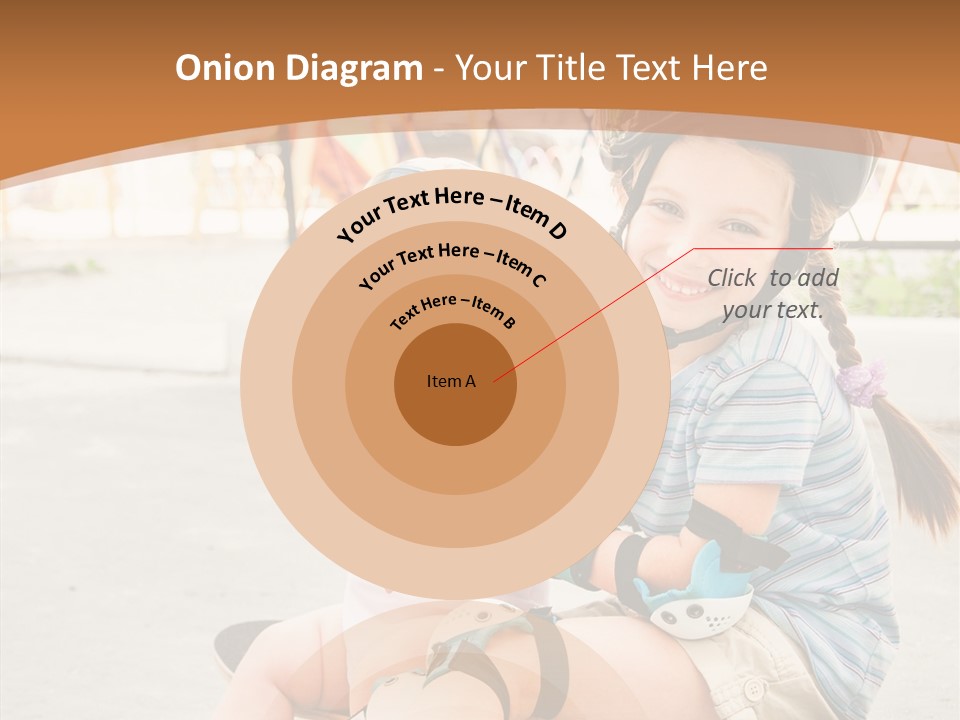 Fitness Cute Teenager PowerPoint Template