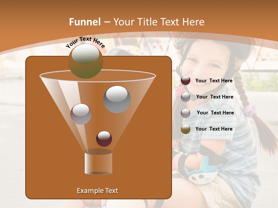 Fitness Cute Teenager PowerPoint Template