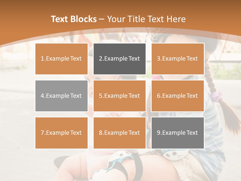 Fitness Cute Teenager PowerPoint Template