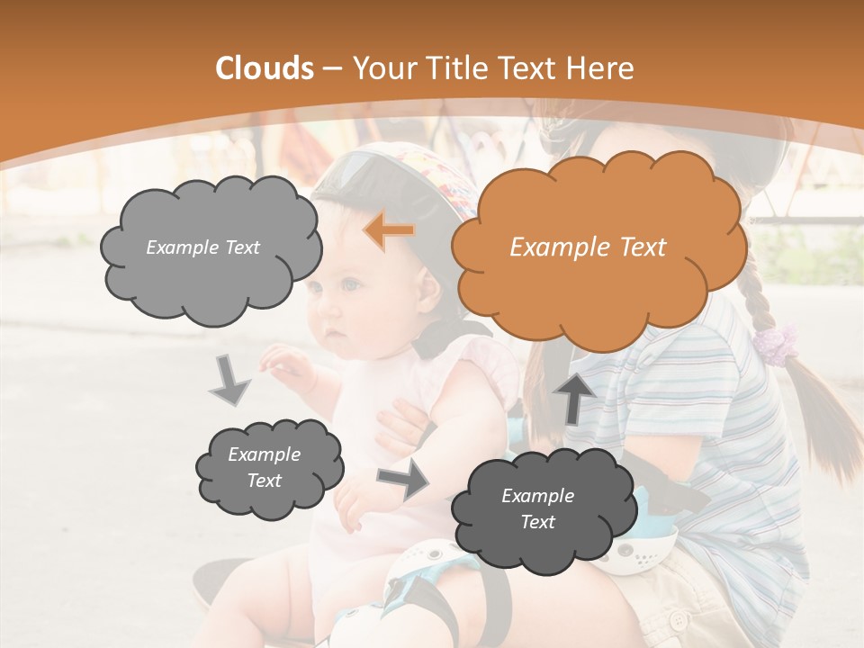 Fitness Cute Teenager PowerPoint Template