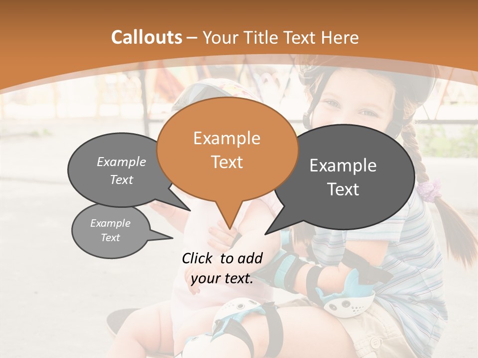 Fitness Cute Teenager PowerPoint Template