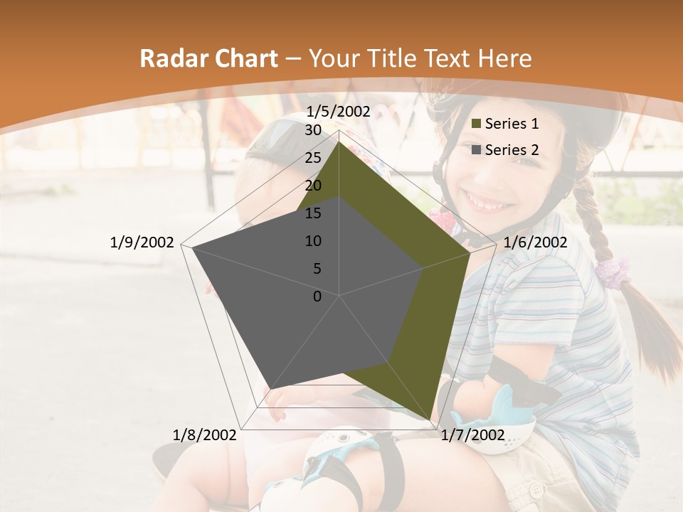 Fitness Cute Teenager PowerPoint Template