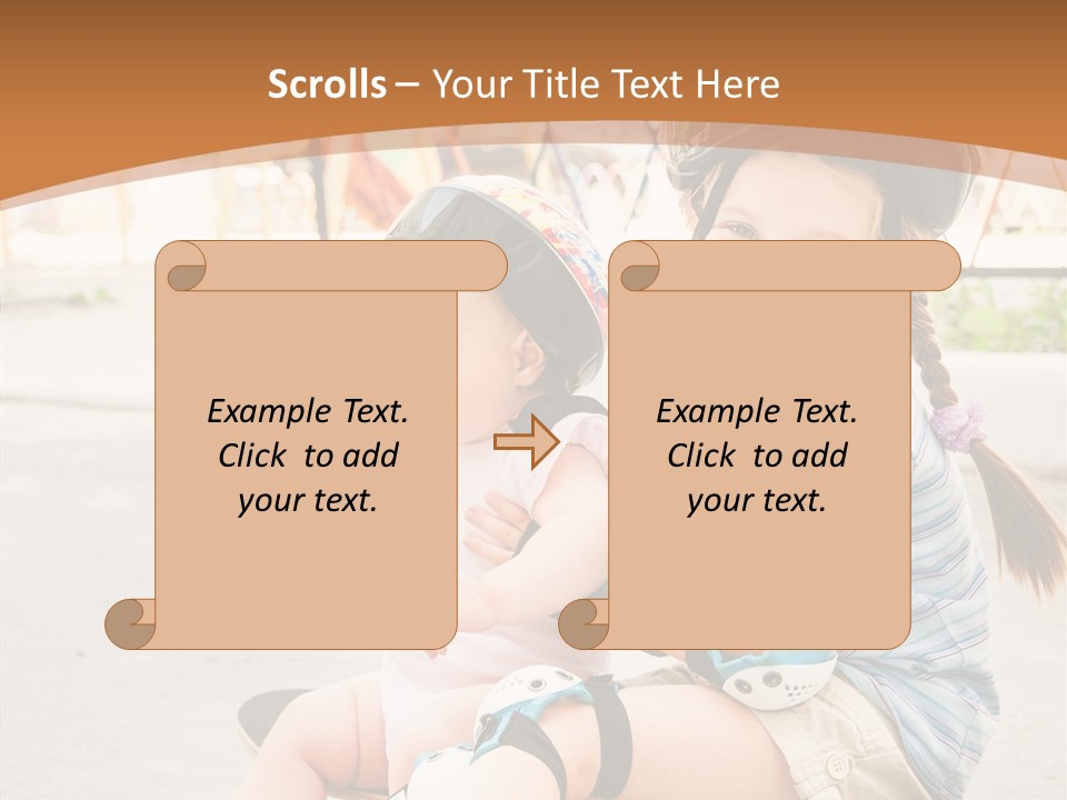 Fitness Cute Teenager PowerPoint Template