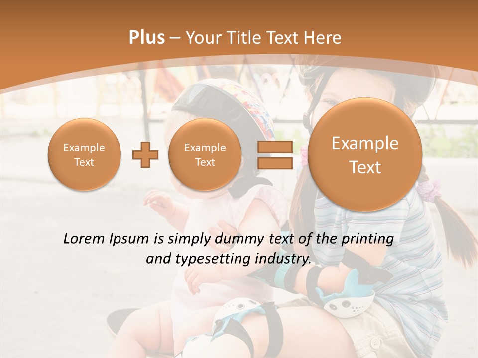 Fitness Cute Teenager PowerPoint Template