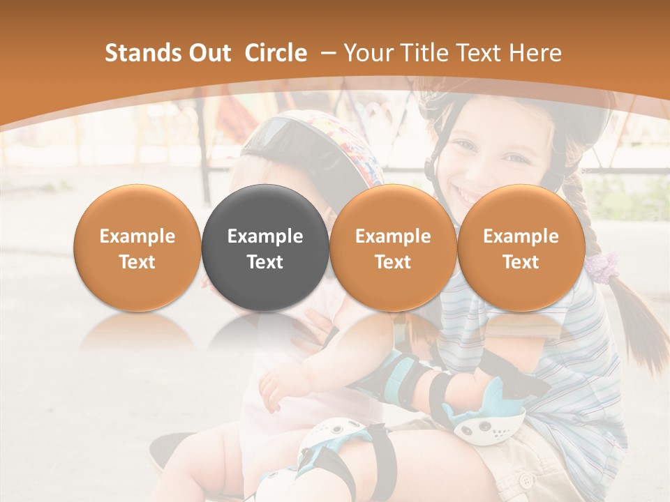 Fitness Cute Teenager PowerPoint Template