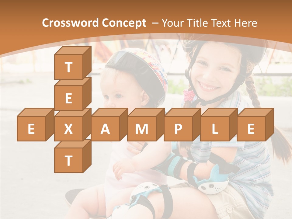 Fitness Cute Teenager PowerPoint Template