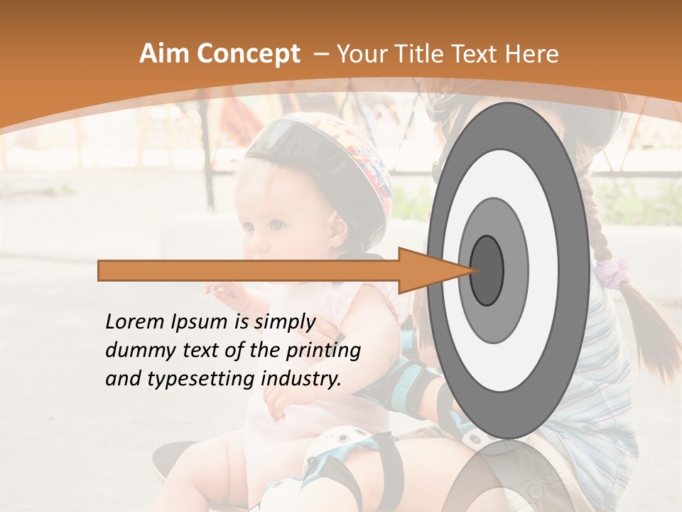 Fitness Cute Teenager PowerPoint Template