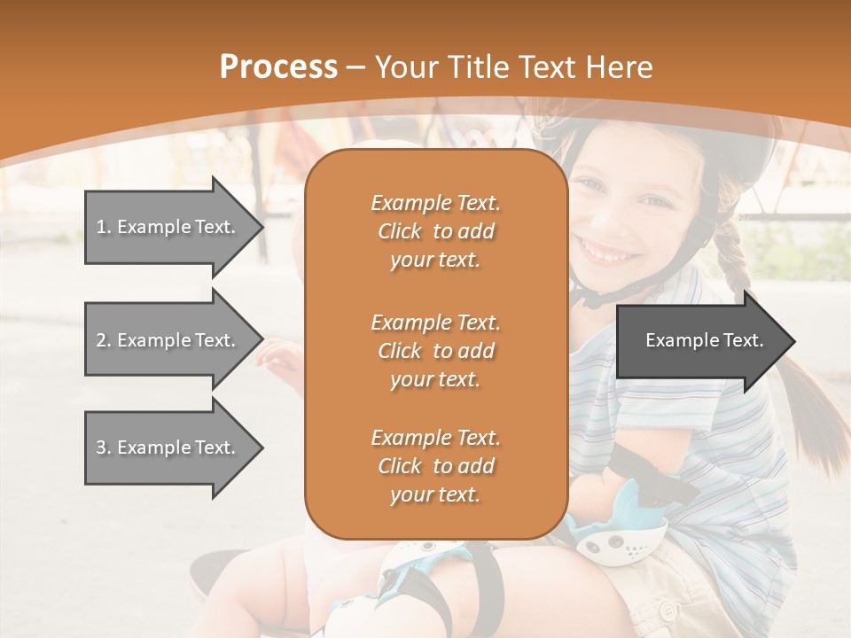 Fitness Cute Teenager PowerPoint Template