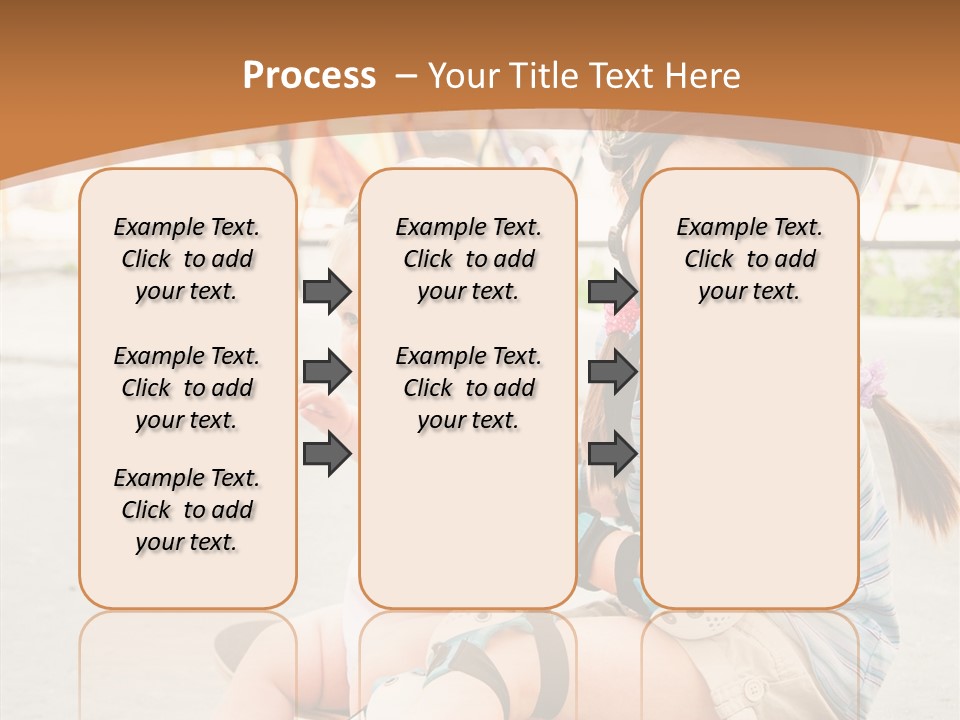 Fitness Cute Teenager PowerPoint Template