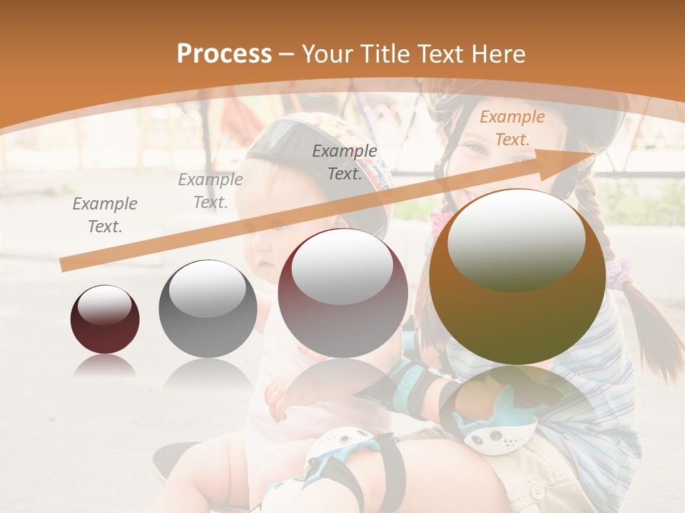 Fitness Cute Teenager PowerPoint Template