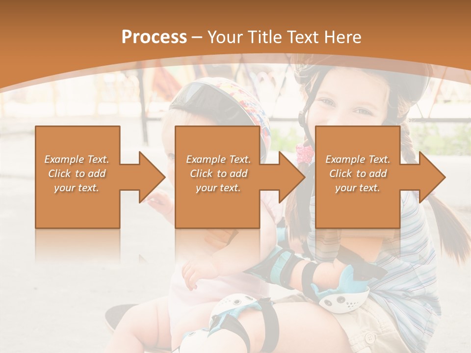 Fitness Cute Teenager PowerPoint Template