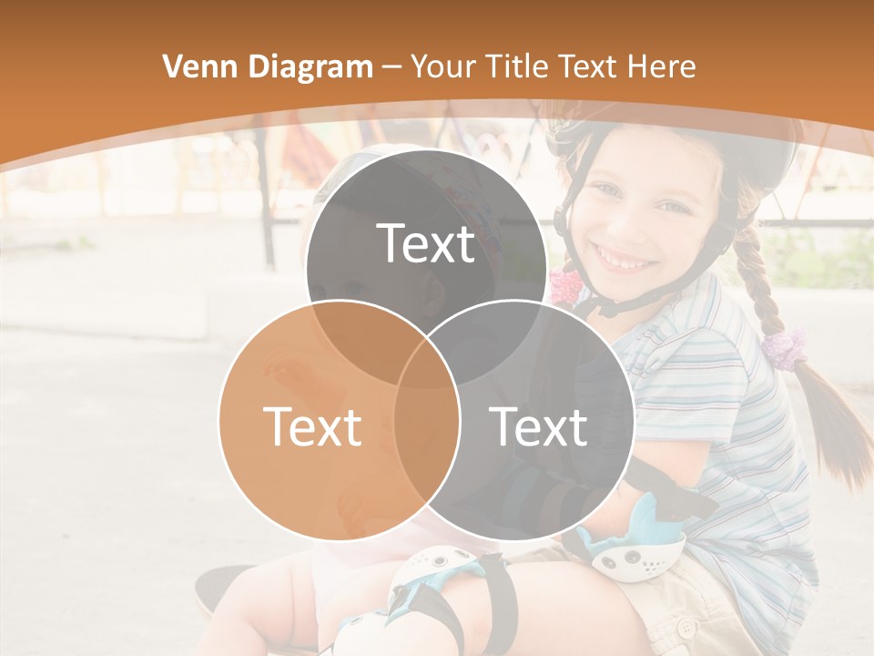 Fitness Cute Teenager PowerPoint Template