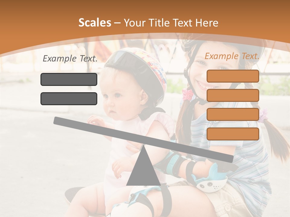 Fitness Cute Teenager PowerPoint Template