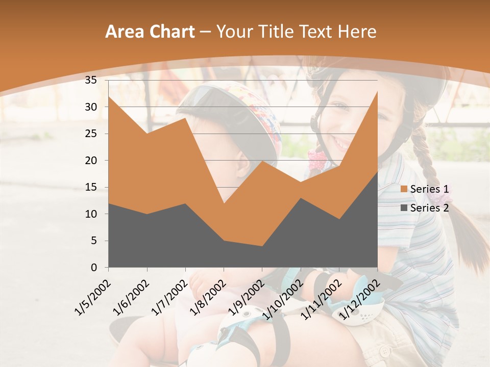 Fitness Cute Teenager PowerPoint Template